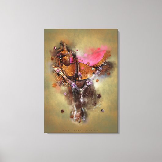 Zadel II - Kouddoek Canvas Afdruk (Voorkant)