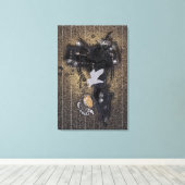 Zadel IV - Kouddoek Canvas Afdruk (Insitu (Houten vloer))