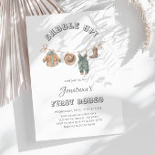 Zadel kleine cowboy eerste rodeo verjaardag op kaart