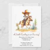Zadel omhoog: Cowboy Baby shower Adventure Kaart (Voorkant)