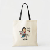 Zadel omhoog! Cowboy Stick Figuur Bag Tote Bag (Voorkant)