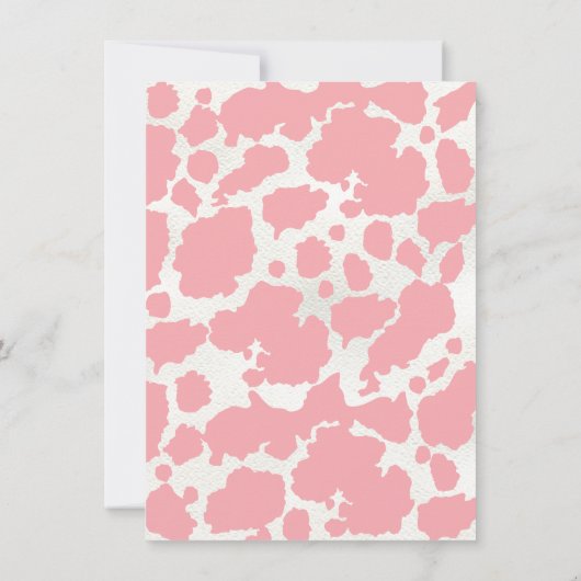 Zadel omhoog cowgirl baby shower kaart (Achterkant)