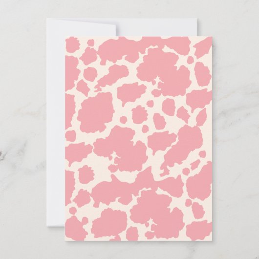 Zadel omhoog Floral Pony cowgirl baby shower Kaart (Achterkant)