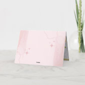 Zadel omhoog Moderne Westerne Cowgirl aangepaste f Bedankkaart (Achterkant)