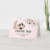 Zadel omhoog Moderne Westerne Cowgirl aangepaste f Bedankkaart (Voorkant)