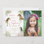 Zadel omhoog, Paardendag Foto uitnodiging (Voorkant)