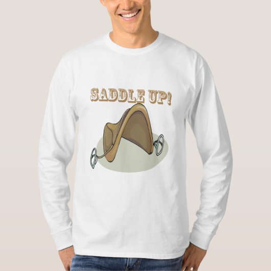 Zadel omhoog t-shirt (Voorkant)