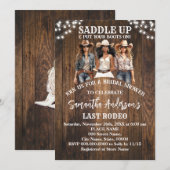Zadel omhoog zet je laarzen cowgirl Vrijgezellenfe Kaart (Voorkant / Achterkant)