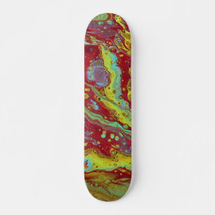 Zadel op 3 gratis psychedelische skateboarddek vor persoonlijk skateboard
