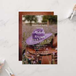 Zadel op het hek met Pet brunch en bubbel Kaart