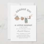 Zadel op Kleine Cowboy Boy Baby shower Kaart (Voorkant)