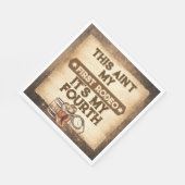 Zadel op Land Western Verjaardagsdecor Servet (Hoek)