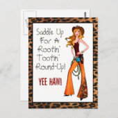 Zadel op voor een rondje. briefkaart (Voorkant / Achterkant)