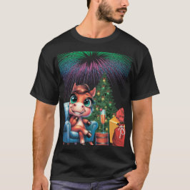 Zadel op voor Magie! Cute Paard Nieuwjaar 2026 T-S T-shirt