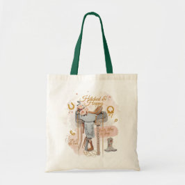 Zadel & Sprankel – Westerse Huwelijks Kunstwerk On Tote Bag
