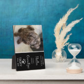 Zadel Vaarwel Plaque (eenzijdig) Fotoplaat (Zijkant)