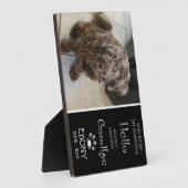 Zadel Vaarwel Plaque (eenzijdig) Fotoplaat (Zijkant)