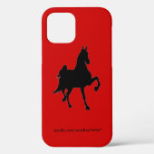 Zadelbroed Silhouette Hoesje-Mate iPhone Case (Achterkant)