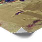 Zadelbrons breken uit Rodeo Chute w Cowboy Poster (Hoek)