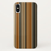 Zadelbruin en zwart gestreept patroon Case-Mate iPhone case (Achterkant)