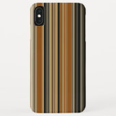 Zadelbruin en zwart gestreept patroon Case-Mate iPhone case (Achterkant)