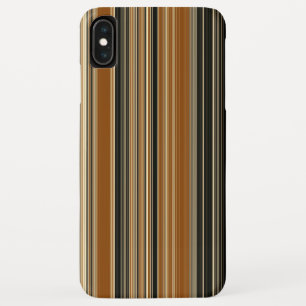 Zadelbruin en zwart gestreept patroon Case-Mate iPhone case