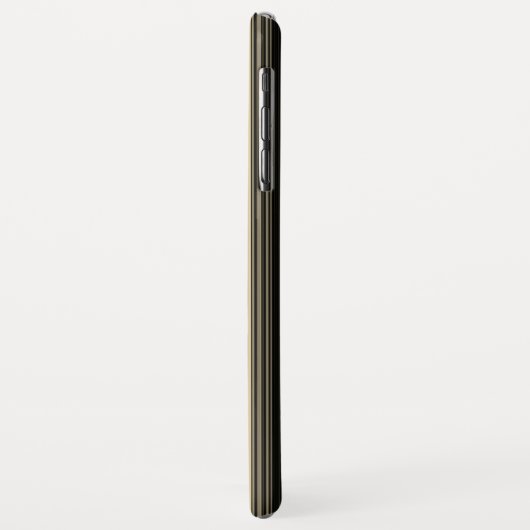 Zadelbruin en zwart gestreept patroon Case-Mate iPhone case (Achterkant/links)