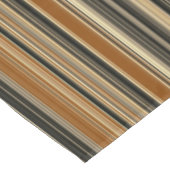 Zadelbruin en zwart gestreept patroon tafelkleed (Gekanteld)