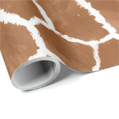 Zadelbruine huidpatroon van giraffe ID1152 Cadeaupapier (Rol Hoek)
