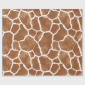 Zadelbruine huidpatroon van giraffe ID1152 Cadeaupapier (Vlak)