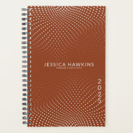 Zadelbruine Pop Stippen Jaar Wekelijks Planner