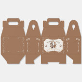 Zadelen kleine tweeling Cowboy Cowgirl verjaardag Bedankdoosjes (Ongevouwen)