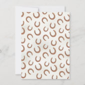 Zadelen op 1e Rodeo Herd Ponies Cowboy Verjaardag Kaart (Achterkant)