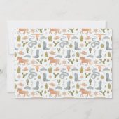 Zadelen Up Cowboy Verjaardag Party Foto Kaart (Achterkant)