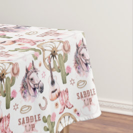 Zadelen Up Cowgirl Baby shower Westerne Party Deco Tafelkleed