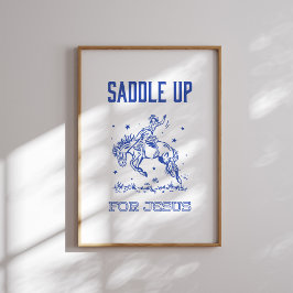 Zadelen voor Jezus - Rodeo Style Poster