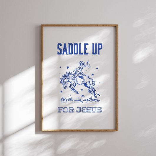 Zadelen voor Jezus - Rodeo Style Poster
