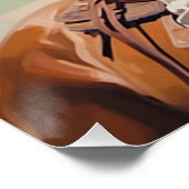 Zadelgestikt: Cowgirl Wall Art Perfect Poster (Hoek)