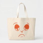 Zadelijk gezicht grote tote bag (Voorkant)