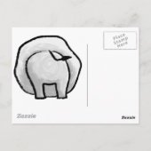 Zadelijke olifant briefkaart (Achterkant)