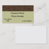 zadelleder visitekaartje (Voorkant / Achterkant)