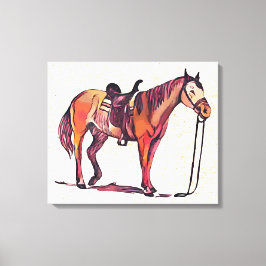Zadelpaard Canvas Afdruk