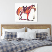 Zadelpaard Canvas Afdruk (Insitu (Slaapkamer))