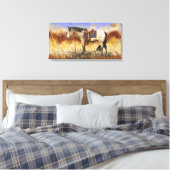 zadelpaardenrustplaats canvas afdruk (Insitu (Slaapkamer))