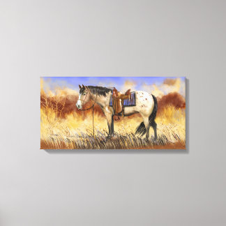 zadelpaardenrustplaats canvas afdruk