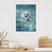Zadelrob Aquarel Kunst Poster (Keuken)
