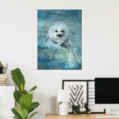 Zadelrob Aquarel Kunst Poster (Thuiskantoor)