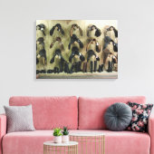 Zadels en Boots Canvas Afdruk (Insitu (Woonkamer))