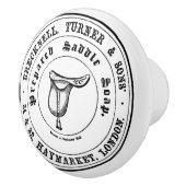 zadelsoep — zwart/wit keramische knop (Rechts)