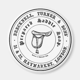 zadelsoep — zwart/wit magneet